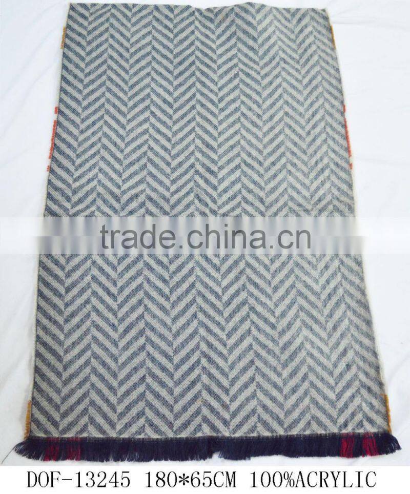 2017 hot popular lady soft cashmere 100%acrylic braided pashmina shawl