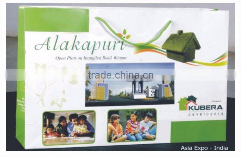 PAPER BAGS WITH LOGO AND NAME PRINTED