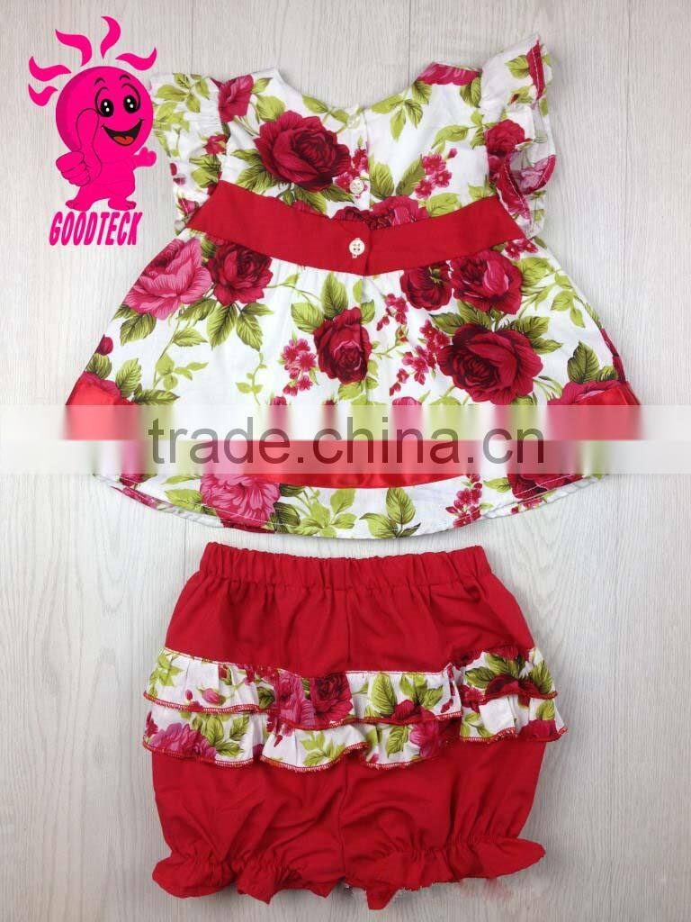 Hot Sale Summer baby Girls Outfit 2 Pieces Boutique Clothing Set For Child Clothes Set Baby Shorts Set Girls Outfit