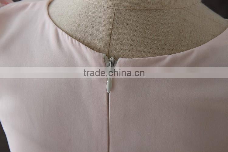 High quality boutique girl clothing Embroidery Flower Elegant Pink Fluffy Tulle sleeveless party dresses shiny performance dress