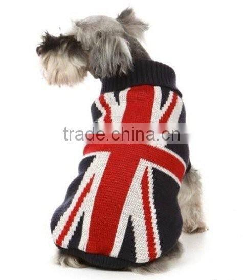 UK flat knit black color pet dog clothing pet accessories 2016
