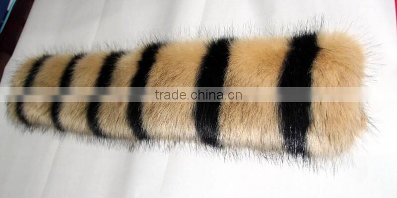 Vintage Fox Fur Faux Fur False Collar Noble MM Ring Down Article Wool Overcoat Patchwork Comfortable Faux Fur Collar