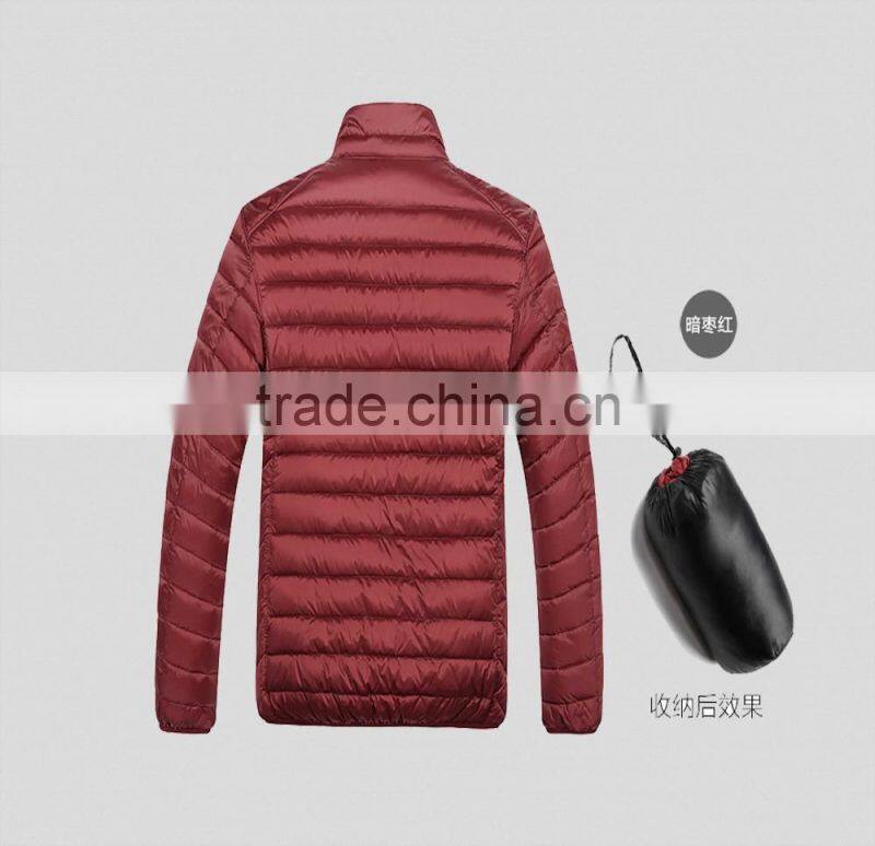 2016 men's warm winter customized down jacket