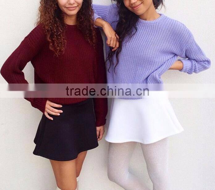 Runwaylover New Fashion 2017 Ladies Custom Knitted Pullover Sweaters