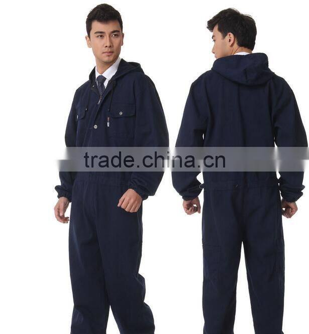 custom long sleeve mens industrial breathable worker's blue overalls wholesale