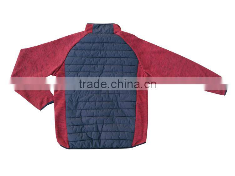 Mens softshell red sleeve sweater garments jacket knitted