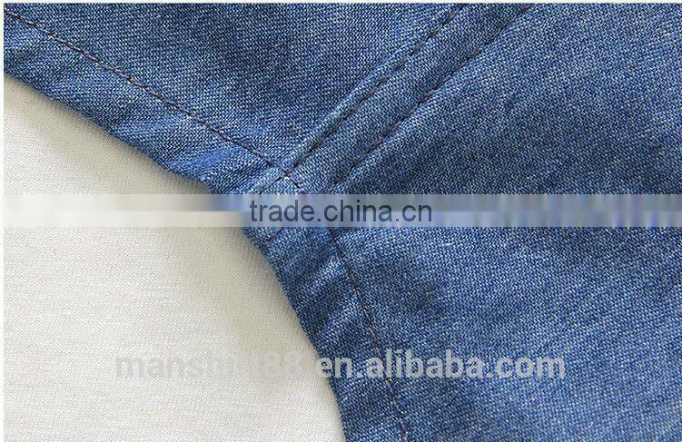 2017 fashion denim jeans boy's casual shirt