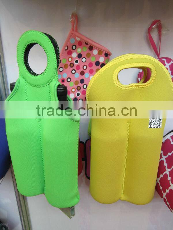 GR-B0182 different designs high quality neoprene wine bag