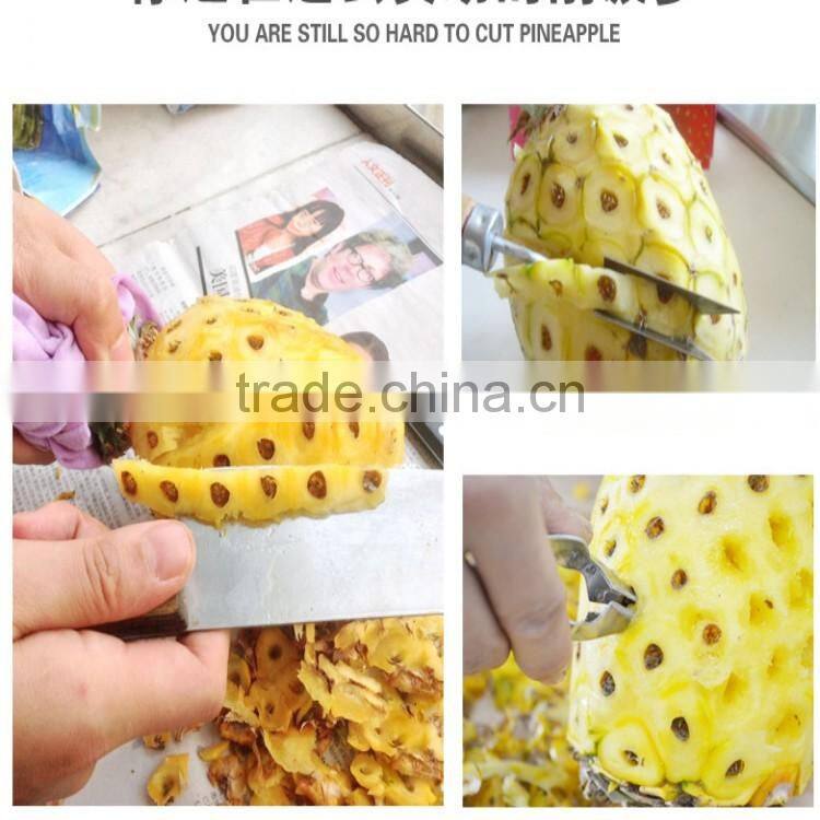 Kitchen Easy Tools Stainless steel Peeling Knife Cutter Pineapple Peeler Corer Slicer