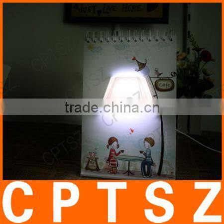 Lovers DIY calendar table lamp