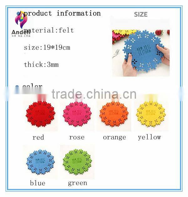 beautiful heat resistance felt funny flower pot holder