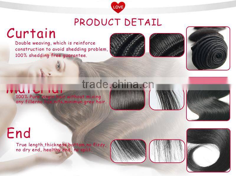 Factory Wholesale Price Unprocessed Virgin Remy 100 Human Hair, Top Quality Brazilian Hair, Clip In Hair Extension