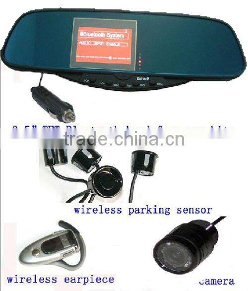 Rearview Mirror Auto Recorder Camera Car DVR Camera with Reverse Parking Sensor