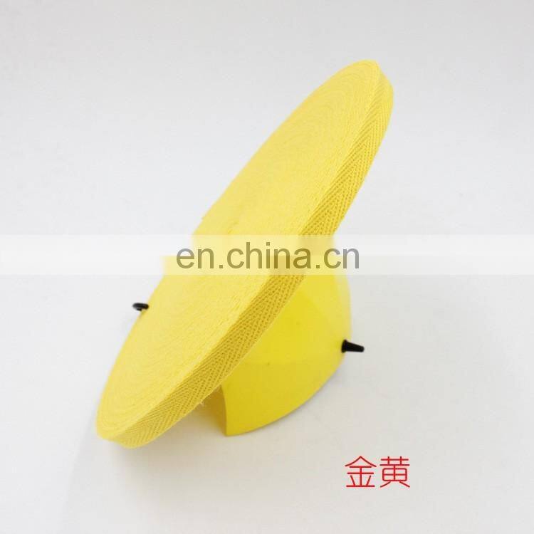 factory supply stock colored 1cm herringbone cotton webbing