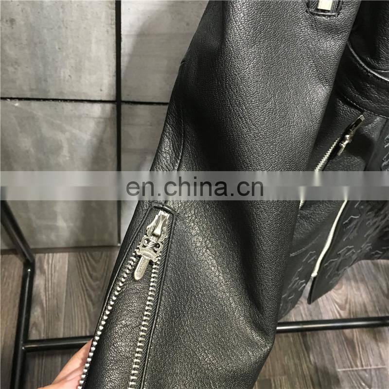 Wholesale New Product Sheep Skin Leather Coats Fashion Genuine Long Leather Coat