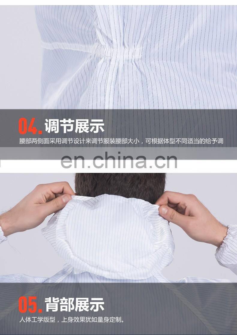Custom Logo Polyester One-Piece Dust-proof Work Uniform Painted Work Coverall with Hat