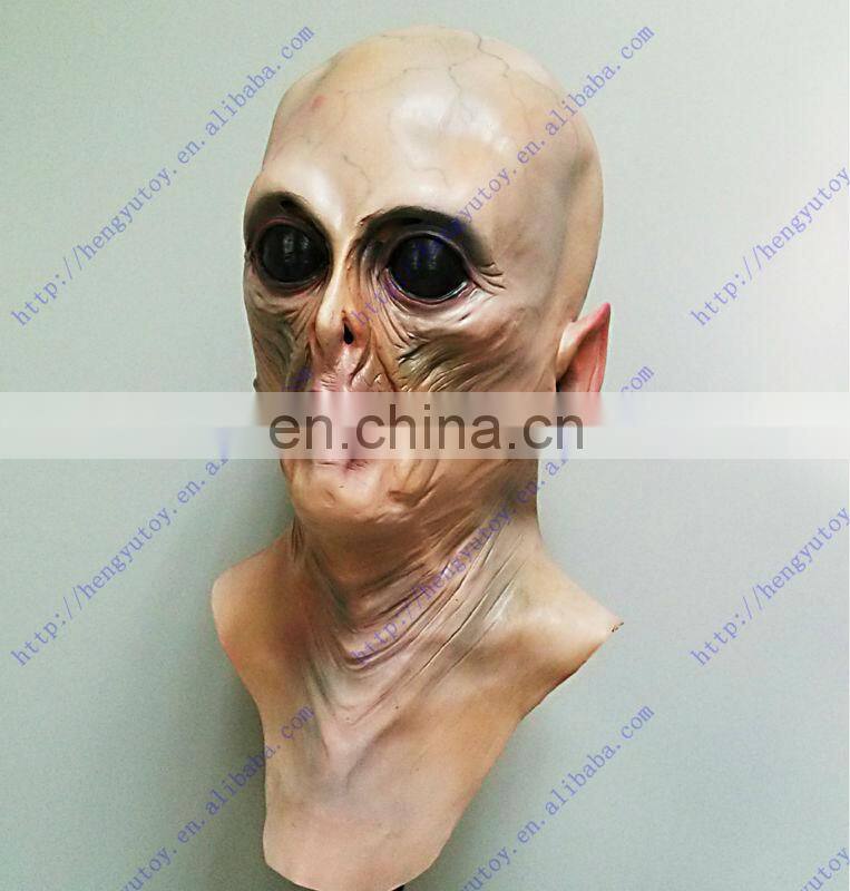 Creepy Alien Mask Latex Rubber Full Head Mask Party Alien Costume