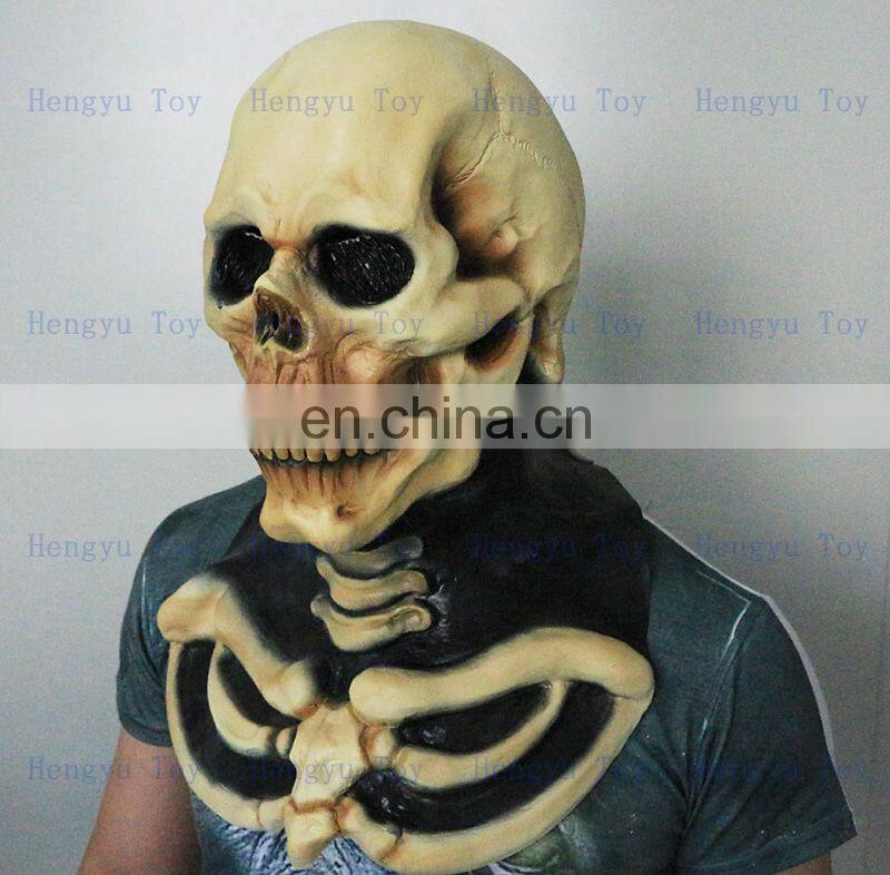 Top New 2015 High quality Crossdressing Costume Rubber/ Latex skull mask