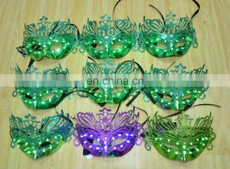 Sexy led mask for Masquerade ball,led facial mask for Halloween