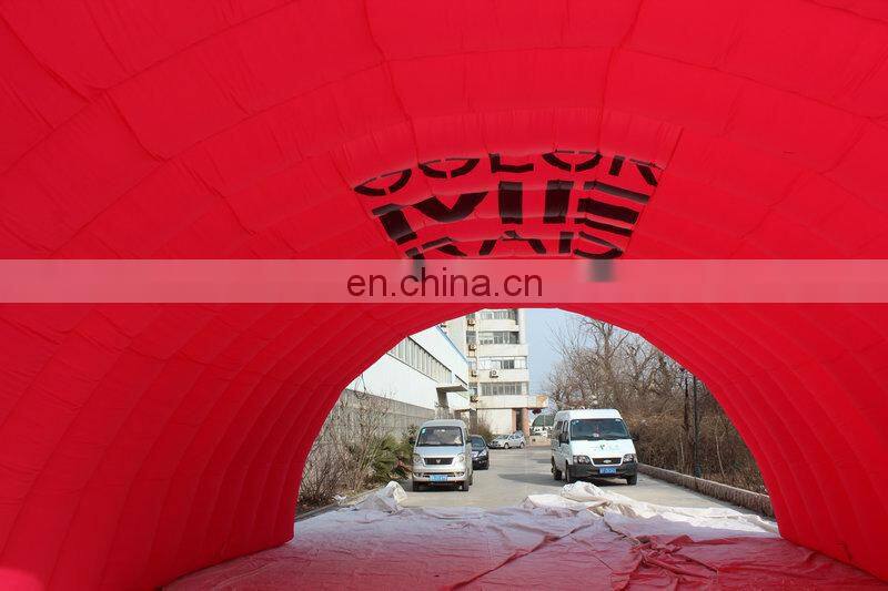 costomized new style multicolor giant entrance inflatable tunnel tent for sale