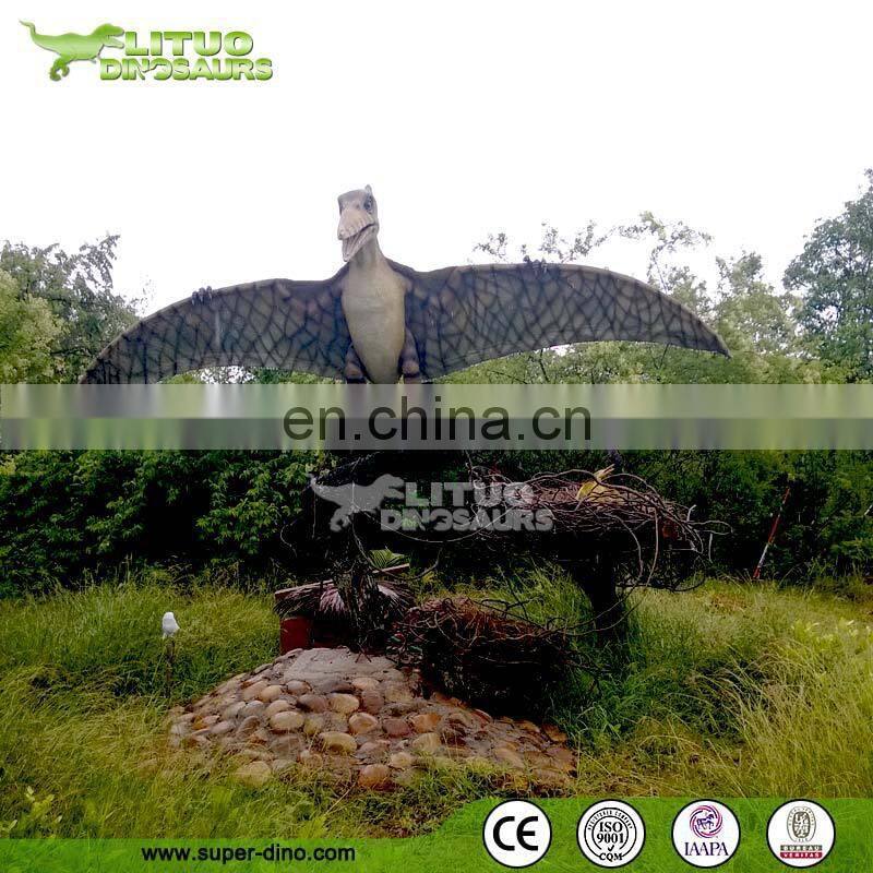 Display Silicon Rubber Animatronic Flying Dinosaur Model