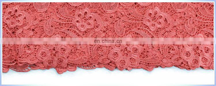 famous wedding gowns crochet lace fabric made in China