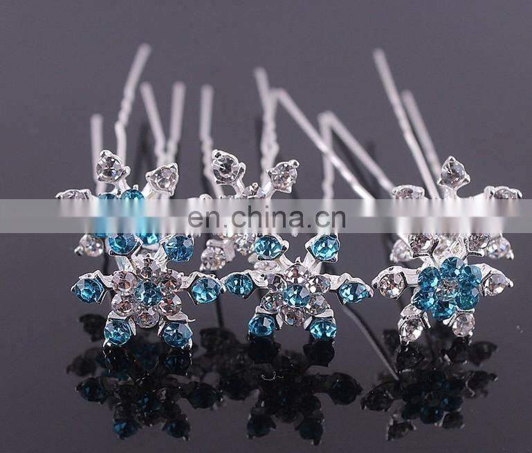 Factory wholesale silver five star hair pins