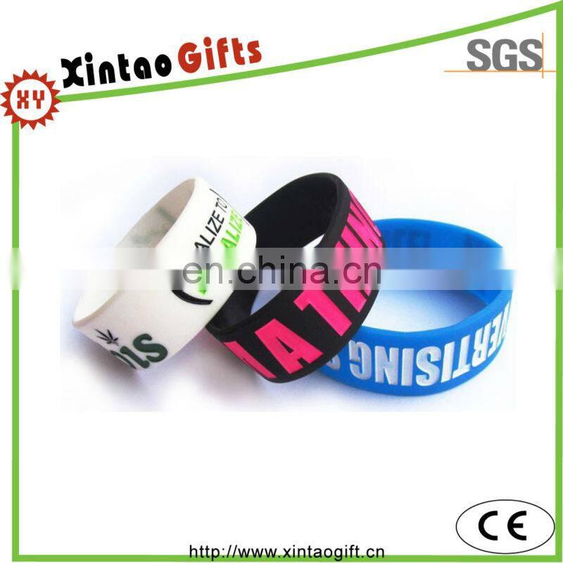 Provide printed wholesale silicone bracelets made in China