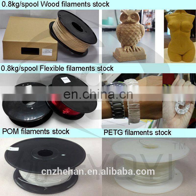 Stock 1.75mm 3d Printer Filament Hips Pva Pa Wood welding rods Filament Printing