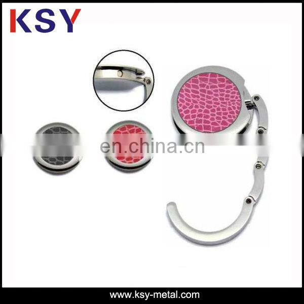 Unfold metal bag hanger hook/OEM metal Purse Hanger for Table