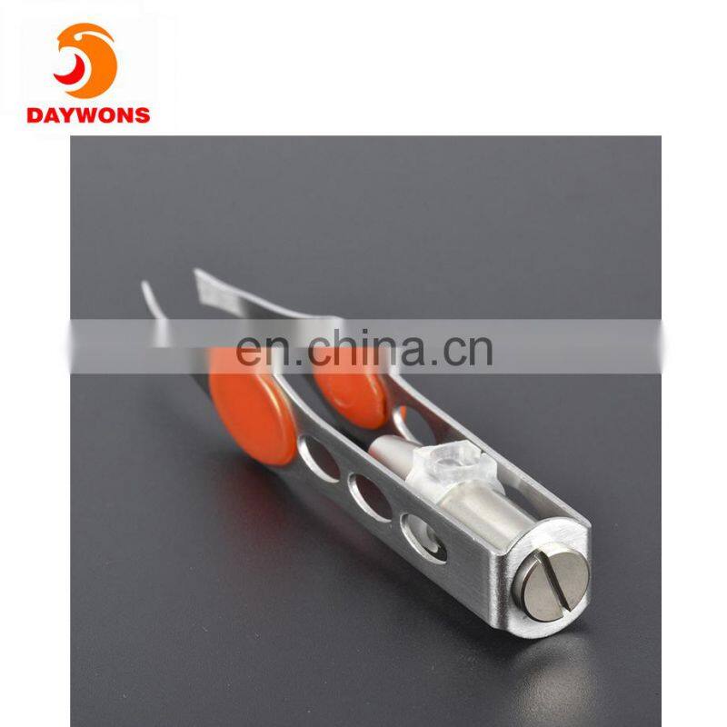 Amazon Hot Selling Make Up LED Light Eyelash Eyebrow Tweezers Precision Hair Removal Lighted Tweezer