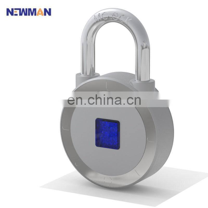 outdoor keyless smart biometric sensor bluetooth padlock