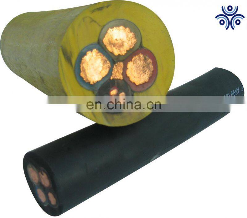 ICEA standard rubber mining cable Annealed copper or Tinned copper conductor