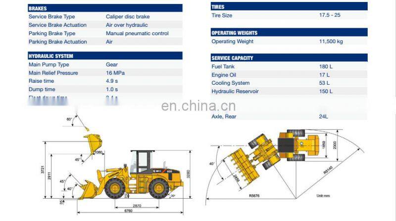 China Liugong 3t small Wheel Loader Prices CLG835 for sale