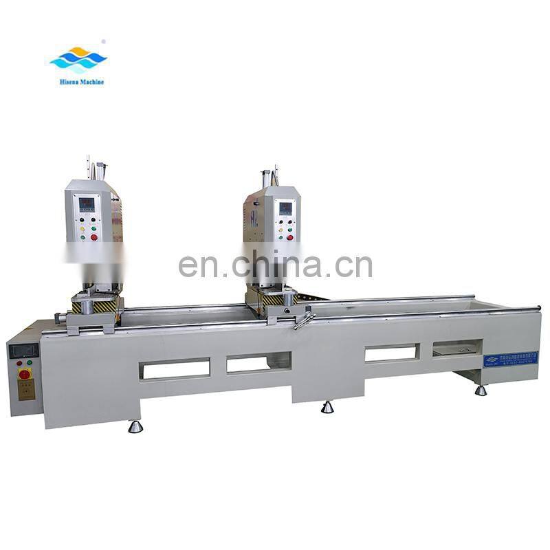 Upvc window  mullion end v shape cutting saw window making machine