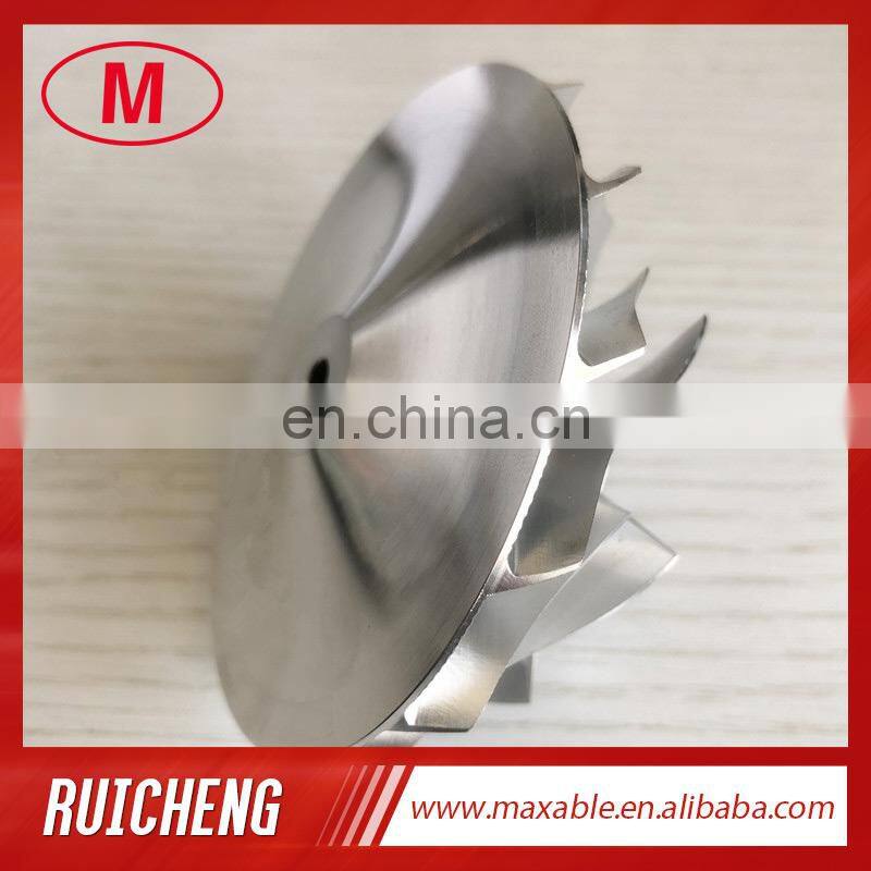 T04E 62.45/82.36mm 7+7 blades high performance turbocharger billet/milling/aluminum 2618 compressor wheel For GTX3582 turbo