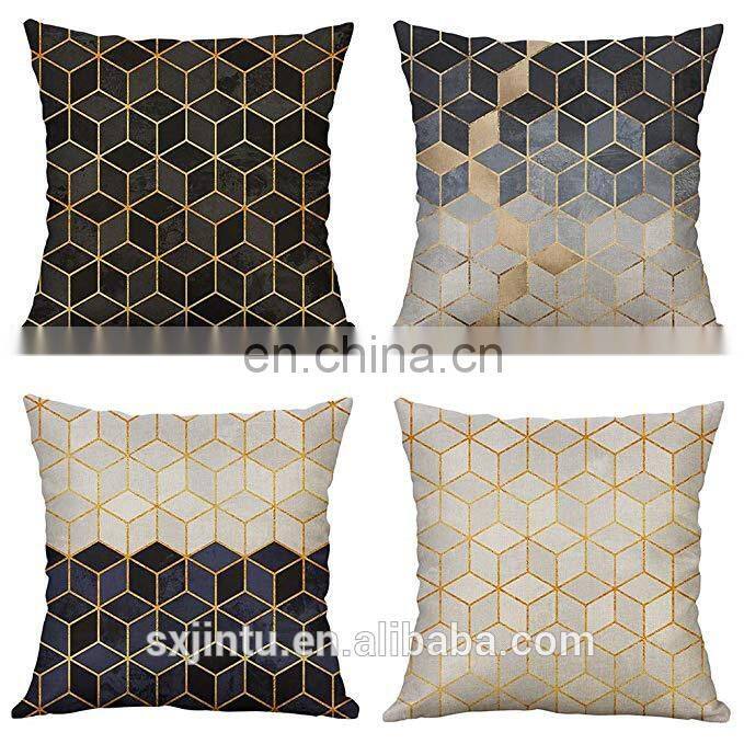 Custom Durable Cotton Linen Burlap Square Throw Cushion Cover pillow Case for Bedroom