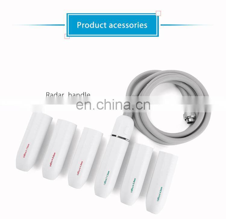 Skin Therapy facial lifting wrinkle removal radar line engraving+hifu device for anti-aging