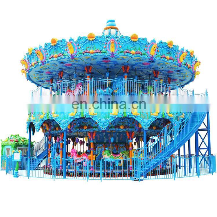 modern amusement park rides musical merry go round carousel horse carousel ride