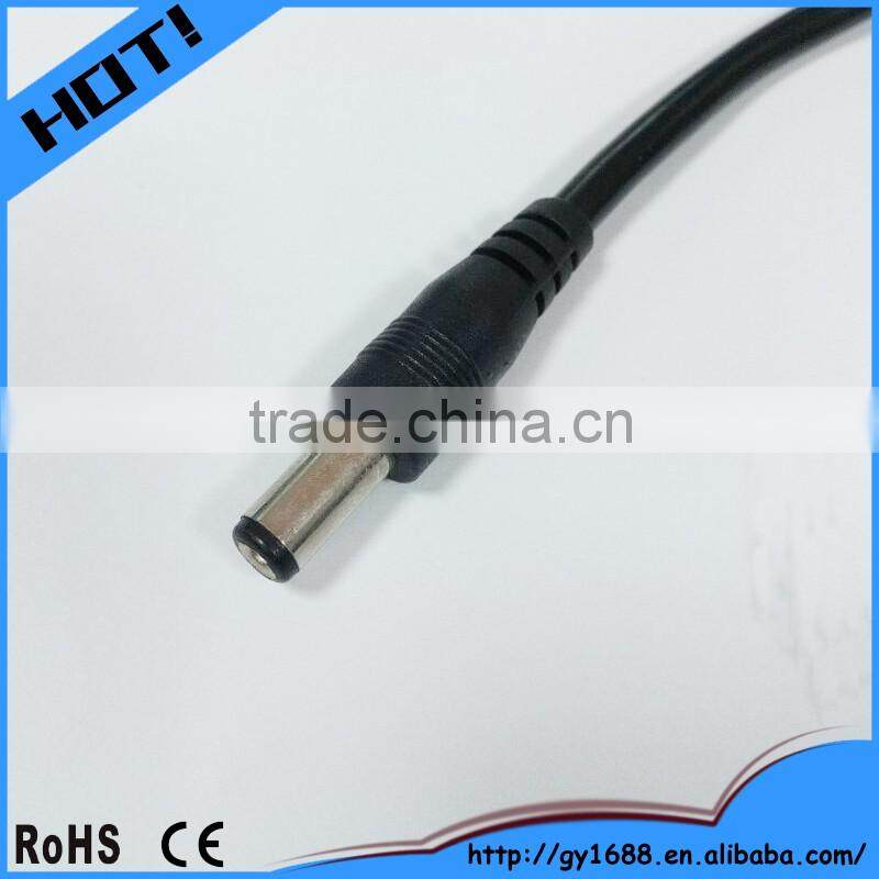 3 in 1 DC Power Splitter Plug Cable 2.5mm 2.1mm for LED Light 0.4m