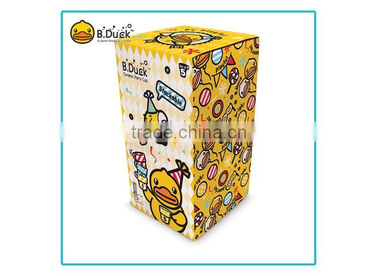 Popular B.Duck design artistic ceramic coffee cup tea cup party cup (5 sets)