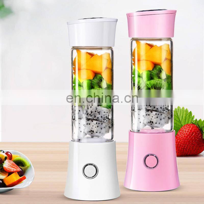 480ML Portable Juice Blender 6 Blades USB Portable Blender Juicer
