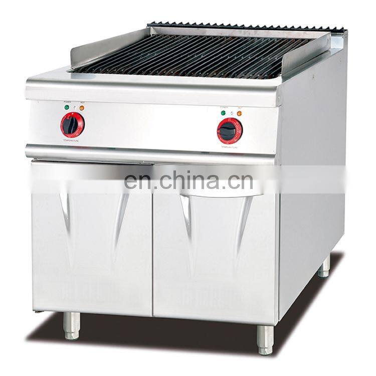 Counter Top stainless steel Electric Lava Rock Grill for Restaurant BBQ