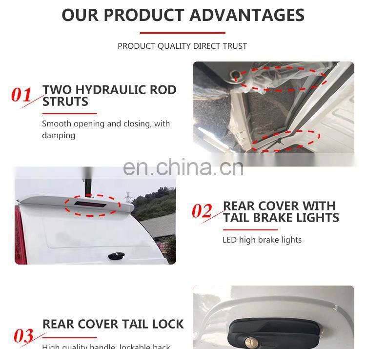 For Rangerf150 Dmax Tacoma Nissan Navara D40 NP300 D22 pickup truck back cover flat top high cover modified trunk cover