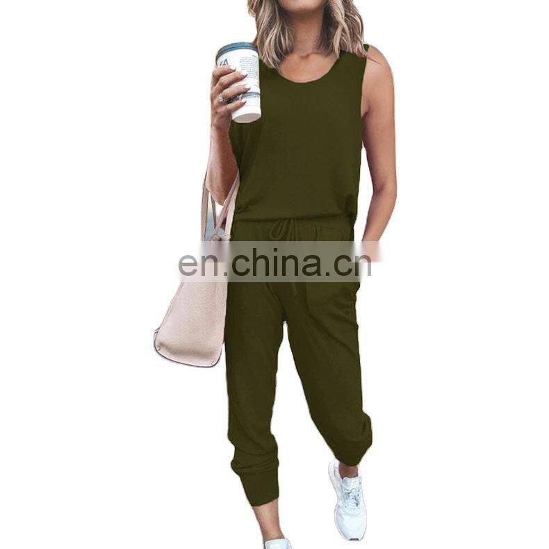 New Products 2021 Ladies Long Sleeve Bodysuit Jumpsuit 3 Piece Set Ladies Stacking Jogging Set