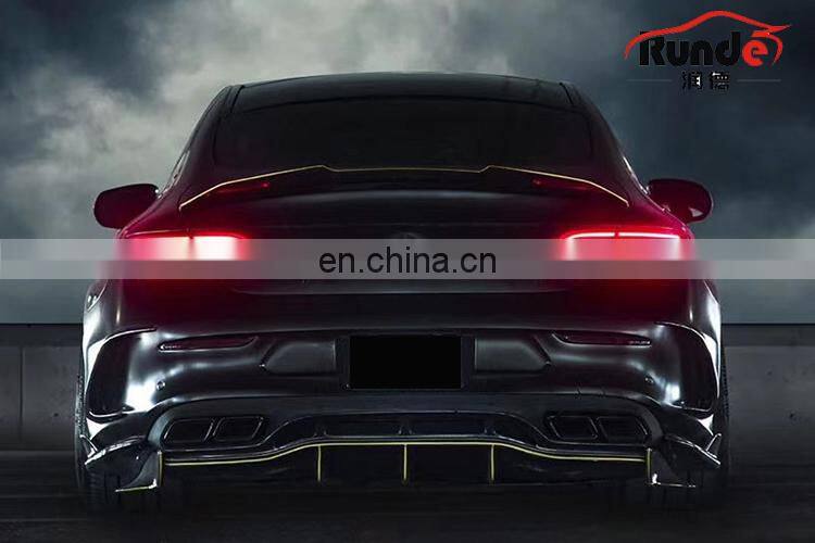 Runde PSM Style Body Parts Carbon Fiber Material Rear Lip Diffuser For Mercedes-Benz W205 C63S coupe rear lip diffuser