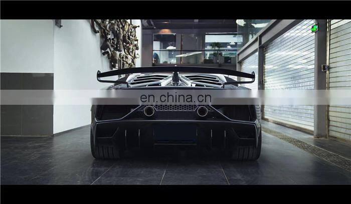 Runde SVJ Style For Lamborghini Aventador Lp700 LP720 FRP+CF Body Kit Car Front Rear Bumper Hood Spoiler Exhaust Fender