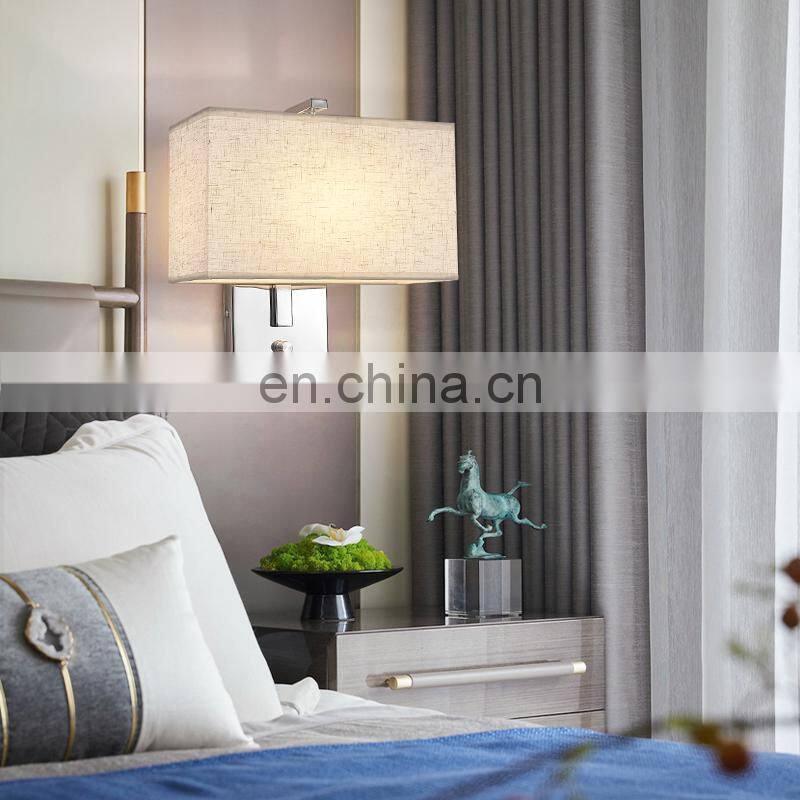 Modern Simplicity Square E27 Indoor Living Room Hotel Bracket Light USB Chargeable Sconces LED Exterior Wall Lamp