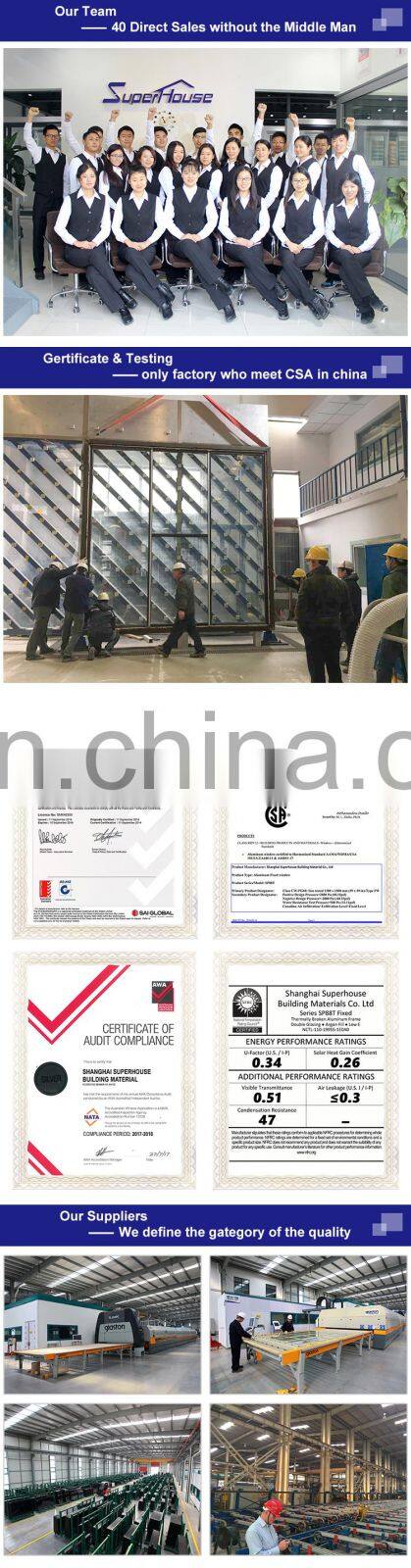 Superhouse Aluminium Black Threel Panels Vertical Bi-folding Windows For Kitchen
