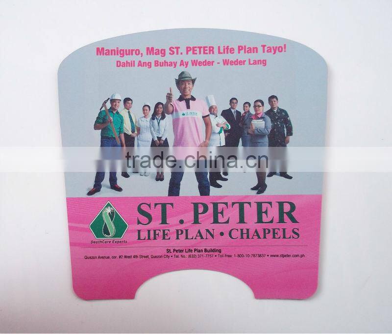 Wedding cardboard fan, advertisment paper fan with Cardboard Hand Fans